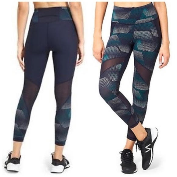 Athleta Sculptek Kinetic Stealth Mesh Legging S - Picture 1 of 11
